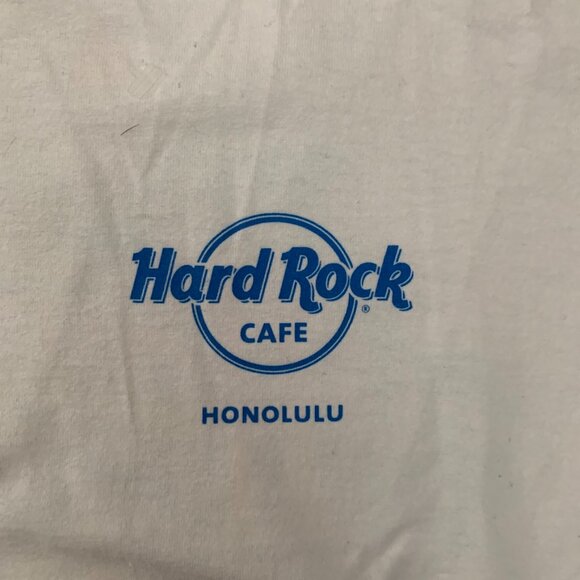 Vintage Y2K Hard Rock Cafe Honolulu Tee Shaka-hang Loose Men's XL White Hawaii - Picture 3 of 6